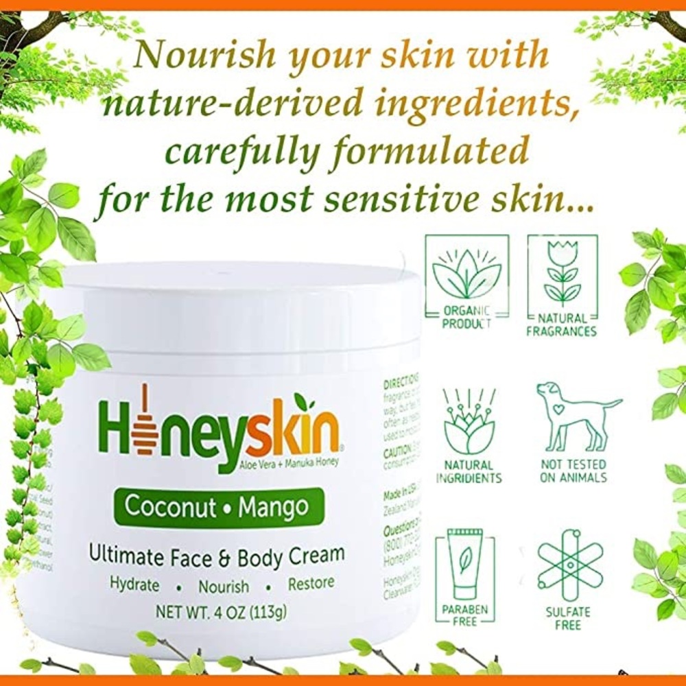 New Hydrating Manuka Honey Face & Body Moisturizer - Picture 4 of 6